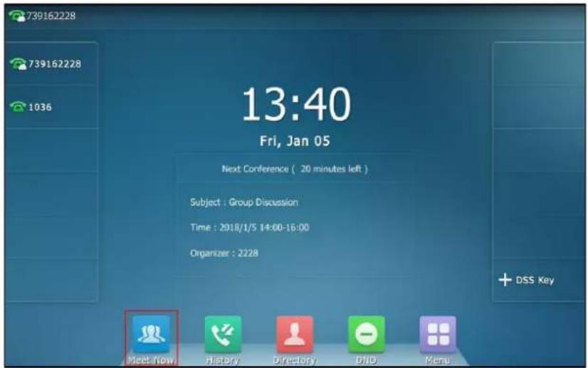 739162228 739162228 1036 13:40 Fri, Jan 05 Next Conference ( 20 minutes left ) Subject : Group Discussion Time : 2018/1/5 14:00-16:00 Organizer : 2228 + DSS Key Meet Now History Directory DND Men