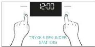 12:00 TRYKK 5 SEKUNDER SAMTIDIG