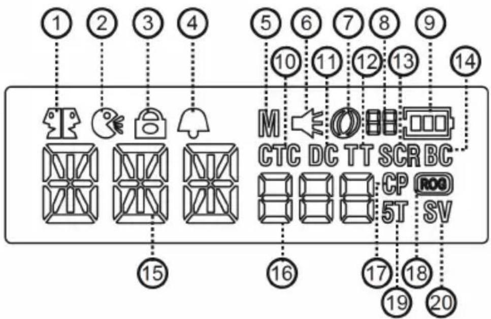 ALBRECHT Tectalk Duro XS - Up Button - 2