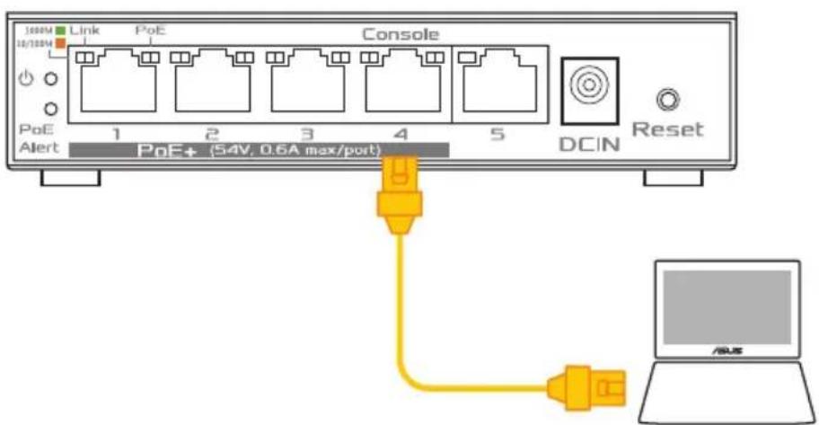 100kV Link PoE Console. 12/100V. PoE 1 2 3 4 5. Alert PnE+ (54V, 0.6A max/port) DCIN Reset. PnE+ (54V, 0.6A max/port).
