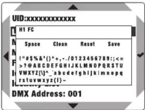 UID:xxxxxxxxxxxx H1 FC Space Clean Reset Save !"#$%&'()*+,-./0123456789;;<= >?@ABCDEFGHIJKLMNOPQRSTUVWXYZ[]^_^_abcdefghijklmnopqrstuvwxyz(1)~ DMX Address: 001