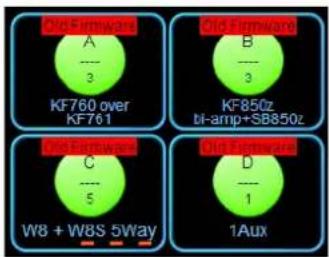 Old-Extrwax A 3 KF760 over KF761 Old-Extrwax B 3 KF850z til-amp+SB850z Old-Extrwax C 5 W8 + W8S 5Way Old-Extrwax D 1 1Aux