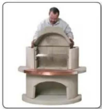 Person operating a large cylindrical industrial machine with copper base (no visible text or symbols)