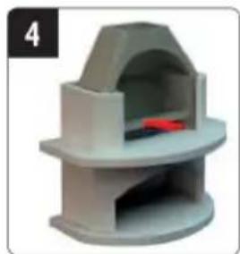 3D rendered image of a gray mechanical component with a red internal element (no text or symbols)