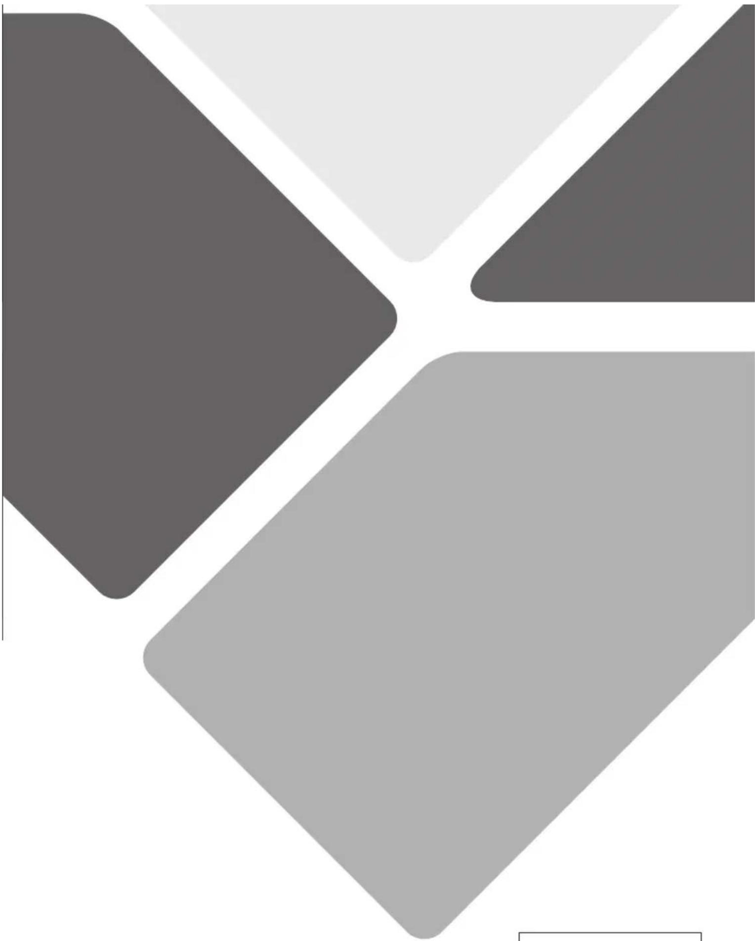 Abstract geometric composition with four gray triangles arranged in a cross pattern (no text or symbols)