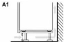Technical line drawing of a structural support frame with no text or symbols