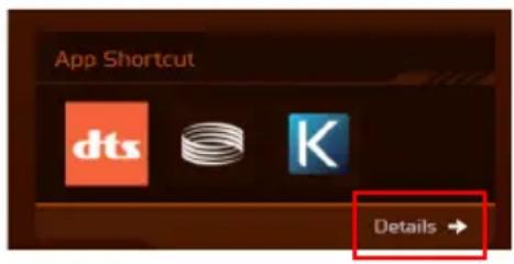 App Shortcut dts K Details →