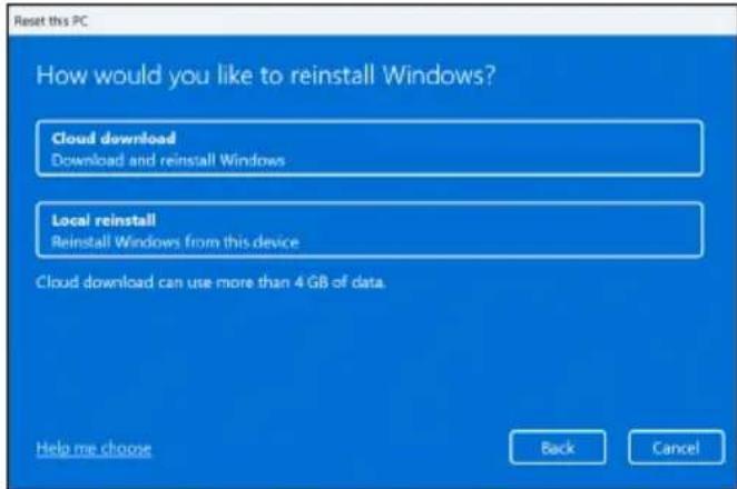 ACER Nitro V 14 - Réinitialiser ce PC et conserver mes fichiers - 3