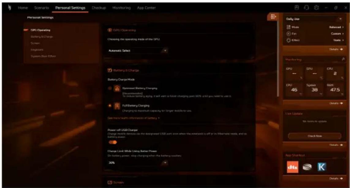 ACER Nitro V 14 - Paramètres personnels - 1
