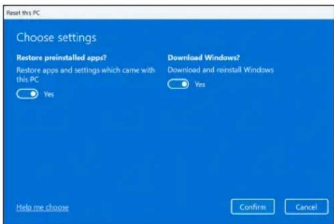 ACER Nitro V 14 - Réinitialiser ce PC et conserver mes fichiers - 5