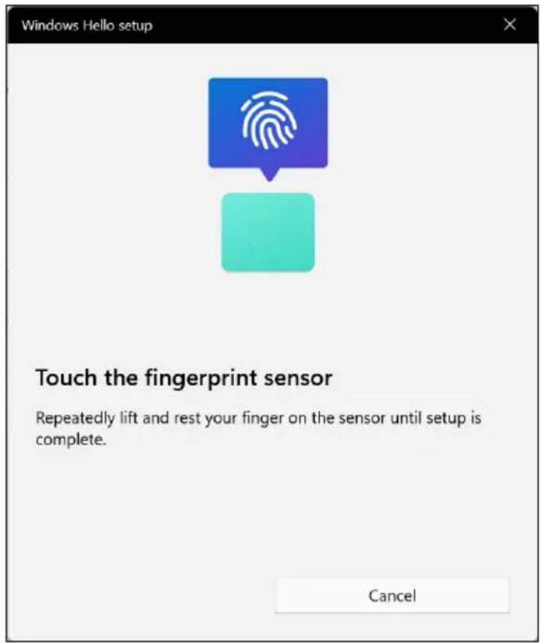 ACER Nitro V 15 - Dans [Reconnaissance des empreintes digitales Windows Hello], sélectionnez [Configurer] pour configurer le lecteur d'empreinte digitale. - 4