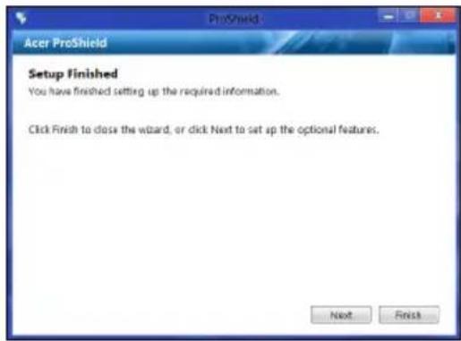 ACER Veriton VS2660G - Configurer Acer ProShield - 2