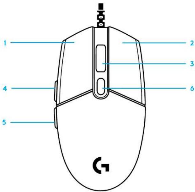 1 2 3 4 6 5 G