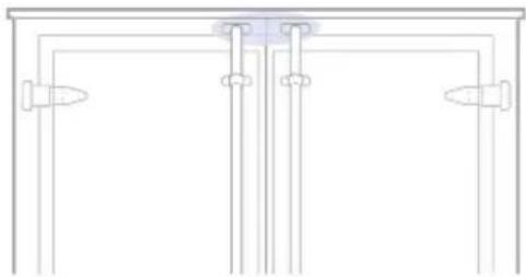 Pure electrical circuit lines without any symbols.