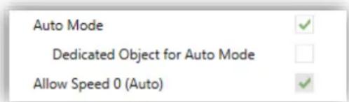 Auto Mode Dedicated Object for Auto Mode Allow Speed 0 (Auto)