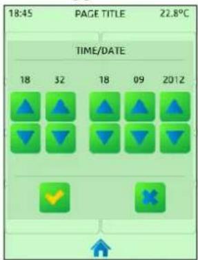 18:45 PAGE TITLE 22.8°C TIME/DATE 18 32 18 09 2012 ✓ ×
