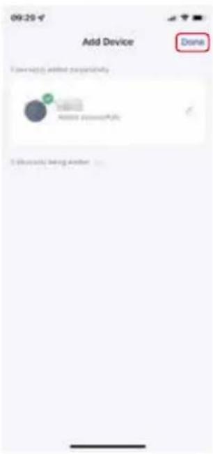 09:29 Add Device Done I have any added temporarily Access password*500 I always being another