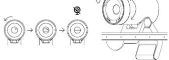 Technical diagram showing mechanical assembly steps with labeled components and motion indicators