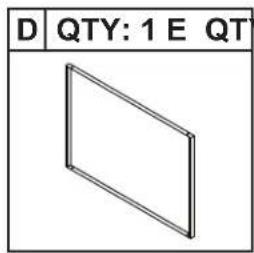 D QTY: 1 E QT
