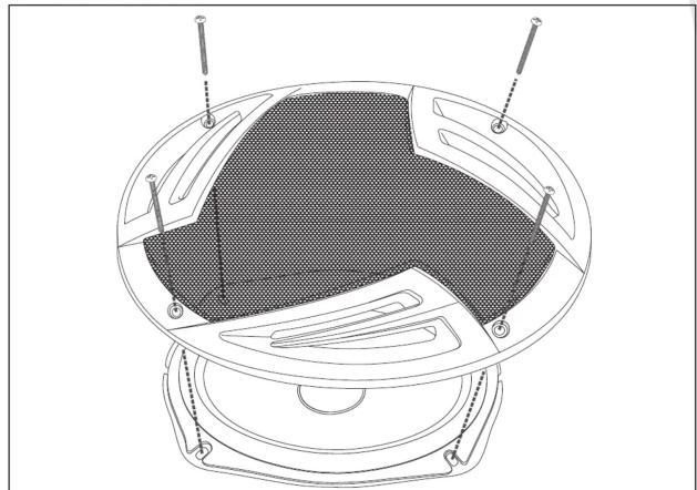 Technical line drawing of a mechanical component with internal structure and mounting holes (no text or symbols)