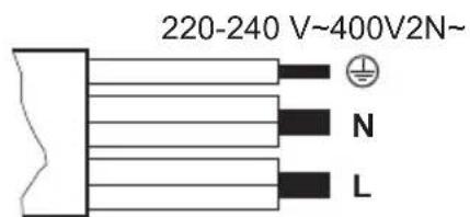 220-240 V~ 400V 2N~ N L