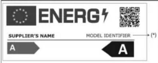ENERG NOME DEL FORNITORE IDENTIFICATIVO DEL MODELLO (*) A A