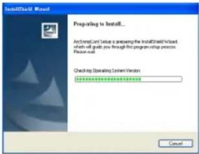 InstallShield Wizard Preparing to Install... AutoStreCom1 Setup is preparing the InstallShield Wizard, which will guide you through the program setup process. Please read Checkbox Operating System Version ****** Cancel