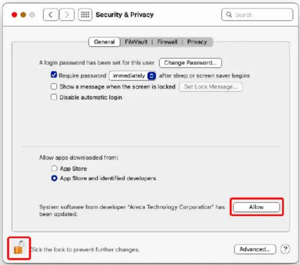 Security & Privacy General FileVault | Firewall | Privacy A login password has been set for this user Change Password... ✓ Require password immediately after sleep or screen saver begins □ Show a message when the screen is locked Set Lock Message... □ Disable automatic login Allow apps downloaded fr…