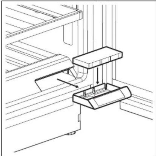 Technical line drawing of a mechanical assembly with no visible text or symbols