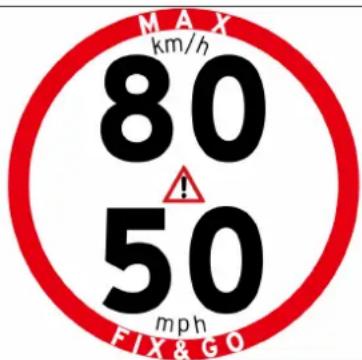 MAX km/h 80 ! 50 mph FIX & GO