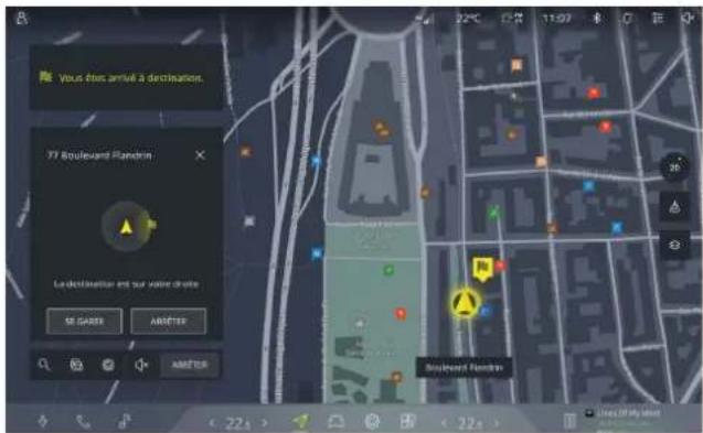 Vous êtes arrivé à destination. 37 Boulevard-Fandarin La destinatique est sur valeur droite SE GABRIE ARRETER ARRETER Soulvert-Fandarin