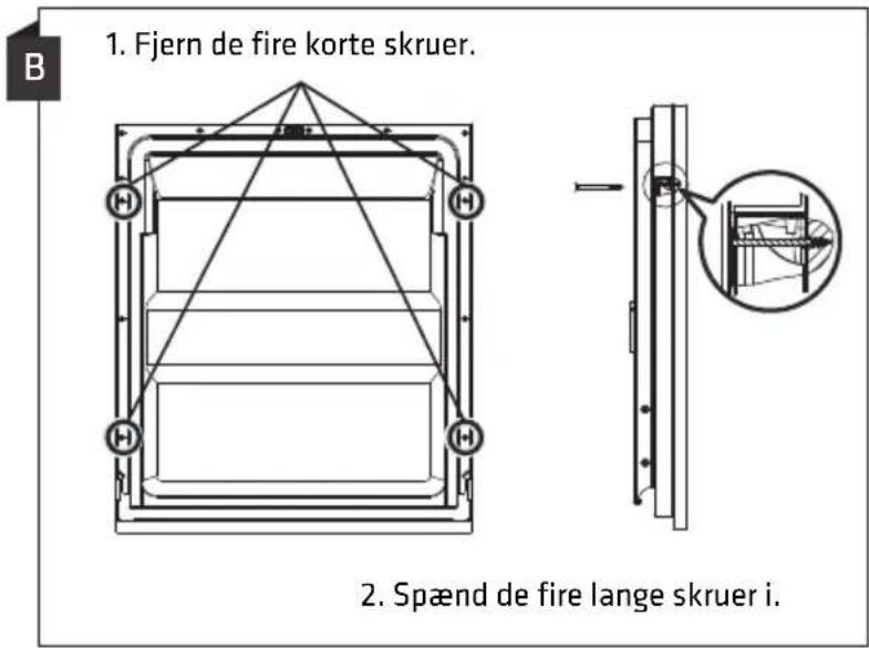 Technical line drawing of a refrigerator with an inset showing internal components (no text or symbols).