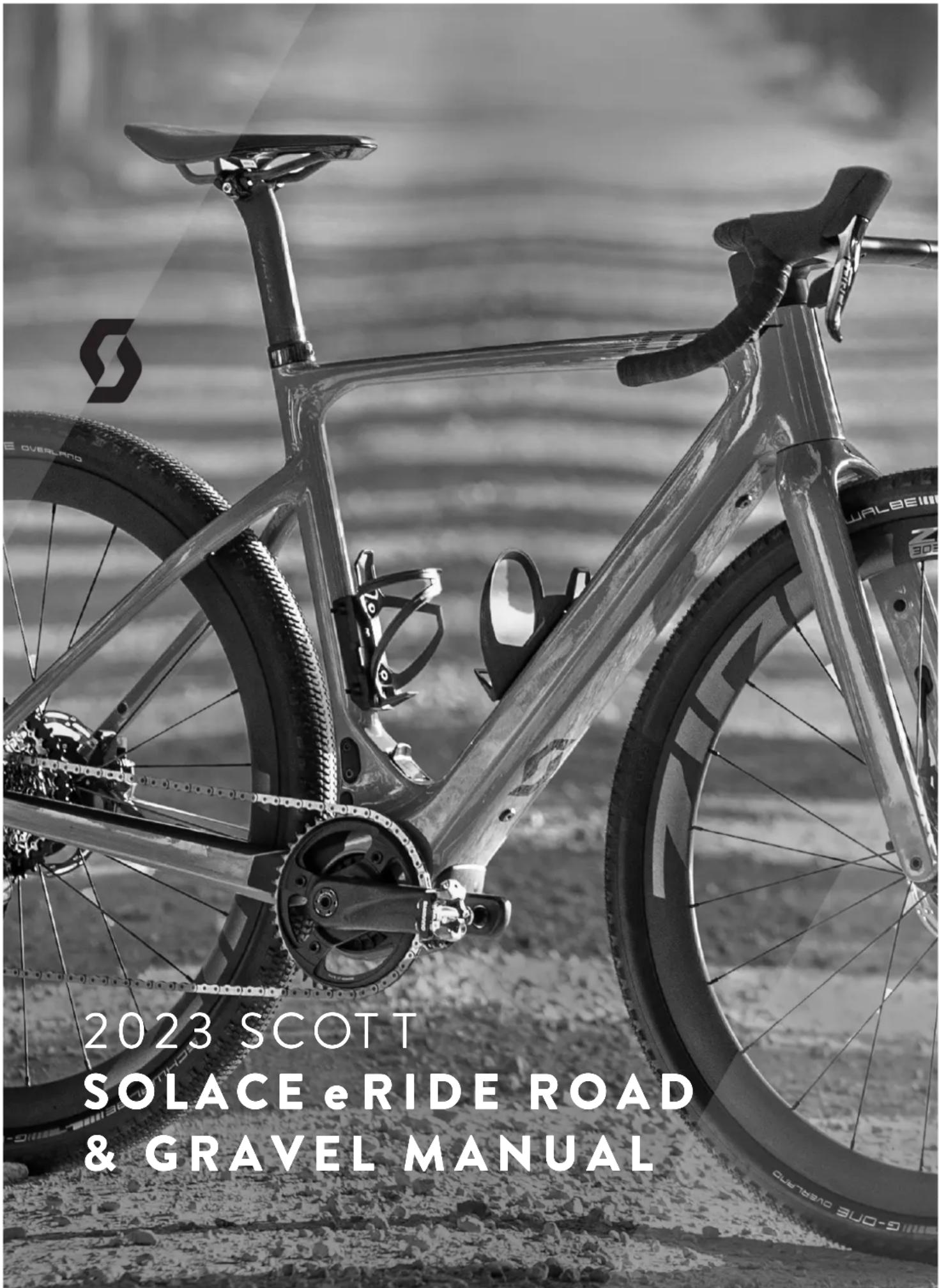 2023 SCOTT SOLACE eRIDE ROAD & GRAVEL MANUAL