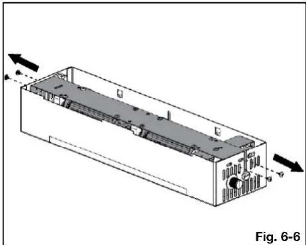 3D diagram of an electronic device casing with internal components and directional arrows indicating flow or movement (no text or symbols)