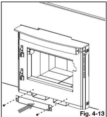 Technical line drawing of a mechanical housing or enclosure with internal compartments and mounting brackets, labeled Fig. 4-13 (no text or symbols on the diagram itself)