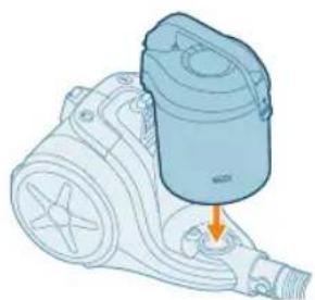 Illustration of a mechanical device with a highlighted component.