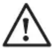 Warning symbol image with exclamation mark inside triangle