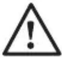 Warning symbol image with exclamation mark inside triangle