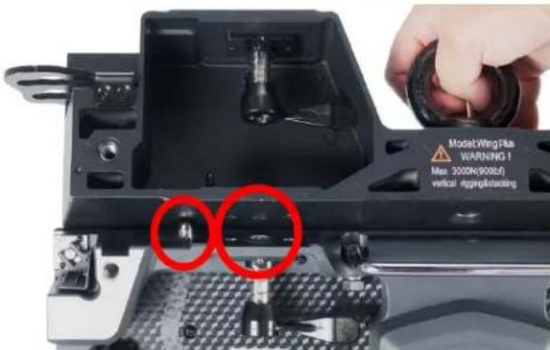 Model Wing Plus WARNING 1 Max: 3000N900Uf/ vertical suggieflacking