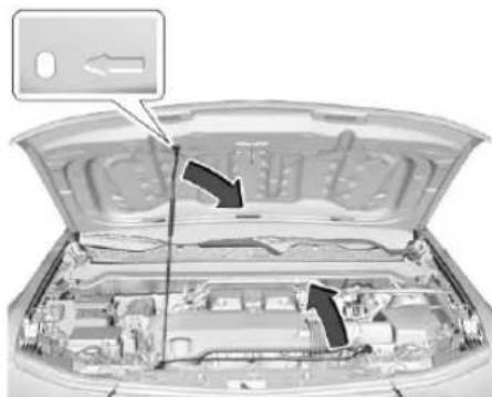 CHEVROLET Colorado (2025) - Pour lever le capot : - 2