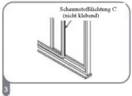 Schaumstoffdichtung C (nicht klebend)