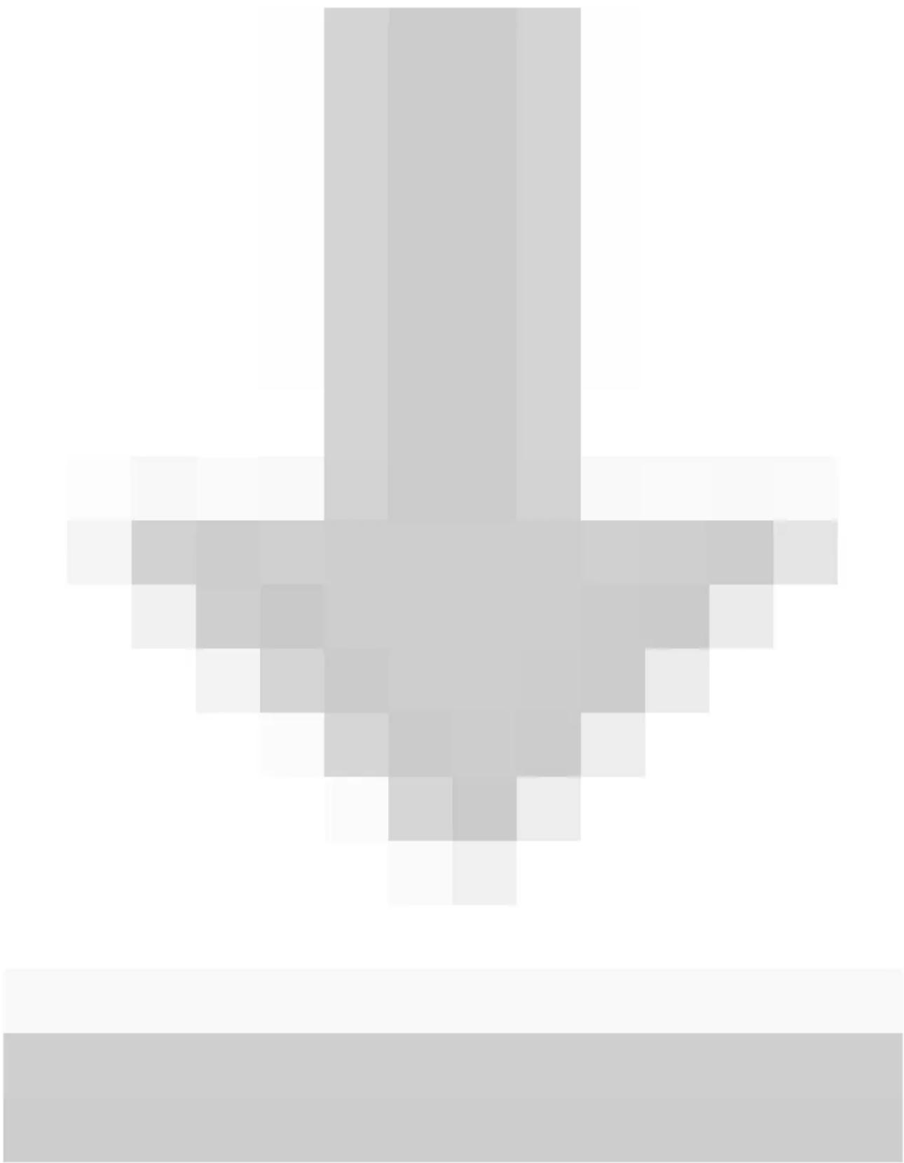 Abstract geometric shape composed of pixelated gray lines forming a cross-like pattern (no text or symbols)