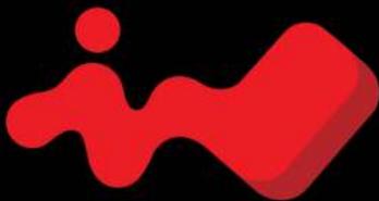 Abstract red wavy shape on black background (no text or symbols)