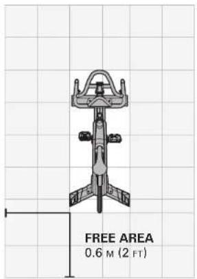 FREE AREA 0.6 M (2 FT)