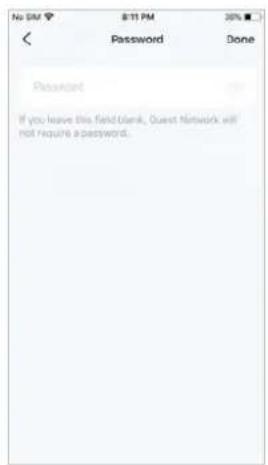 Password If you leave this field blank, Guest Network will not require a password.