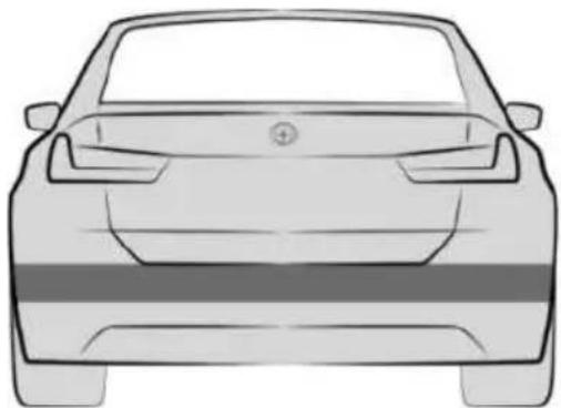 Front view line drawing of a car (no text or symbols)