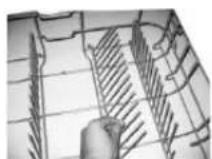 Robinhood DWM12P6FBK - Folding Spikes of Lower Basket - 1