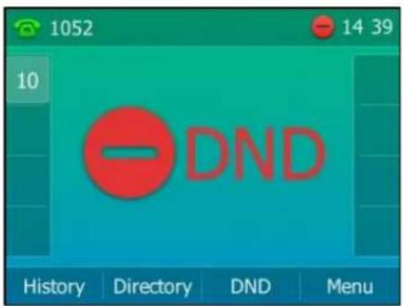 1052 14 39 10 DND History Directory DND Menu