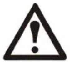 Warning symbol with exclamation mark inside triangle, commonly used for safety alerts
