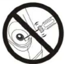 No sign depicting a mechanical device crossed out by a diagonal line, no text or symbols present.